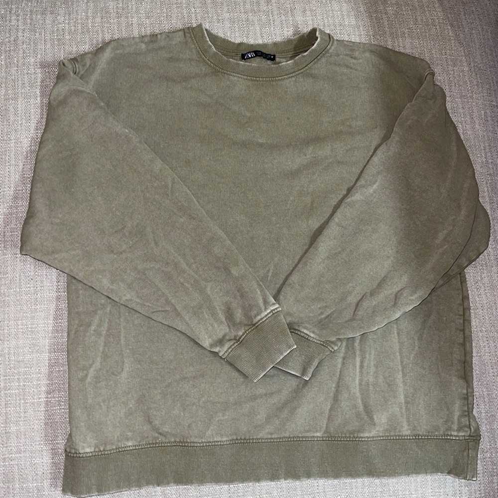 Zara Green Crewneck